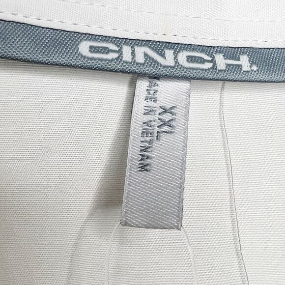 CINCH Button-Down Western Shirt Long Sleeve Cotton Solid White Womens Sz XXL NWT - Picture 6 of 10